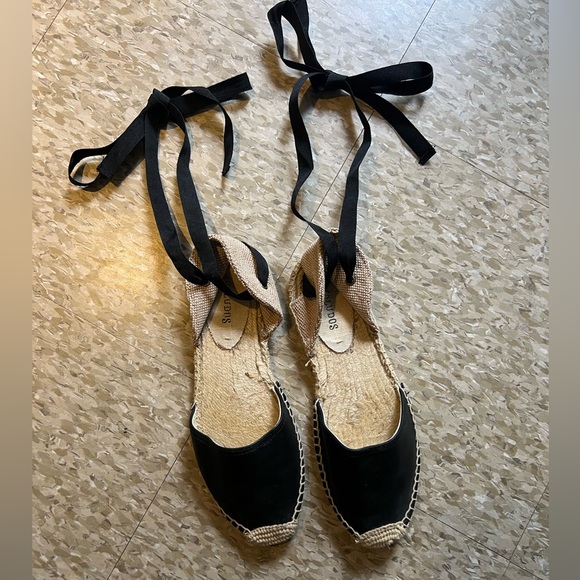 Soludos Espadrille Flat Sandals - Classic Ankle Wrap - Picture 3 of 8